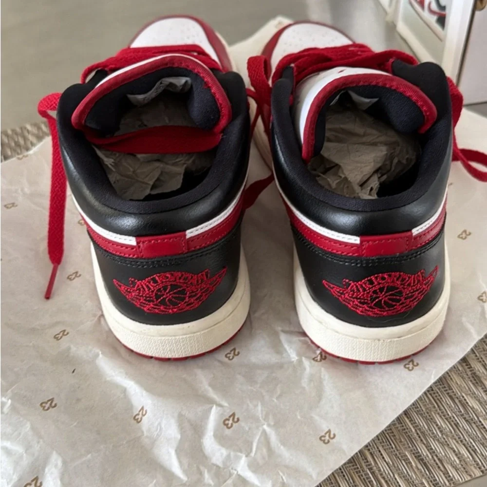 Nike Air Jordan Low SE Red White Sneakers - Picture 8 of 8